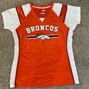 NFL gear Denver Broncos shirt with slight bedazzle